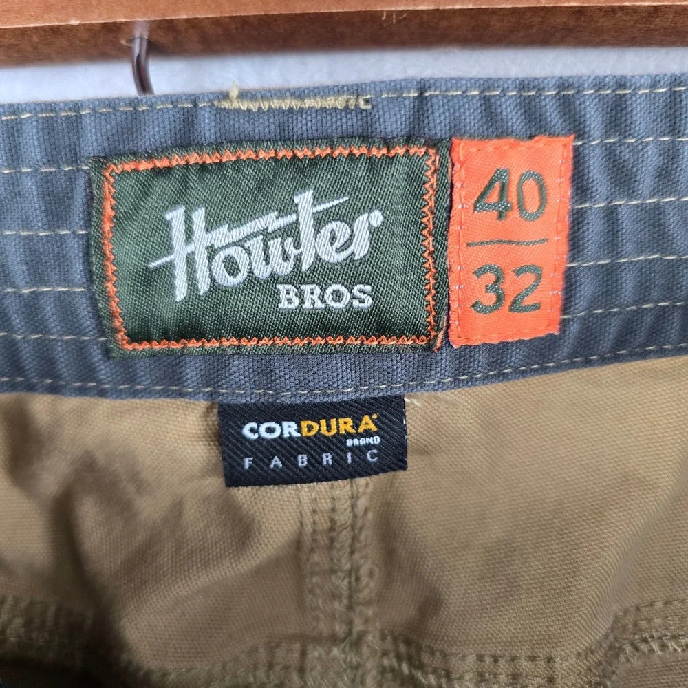 Howler Brothers Frontside 5-Pocket Pants Mens 40x32 Tan Cordura Stretch Canvas